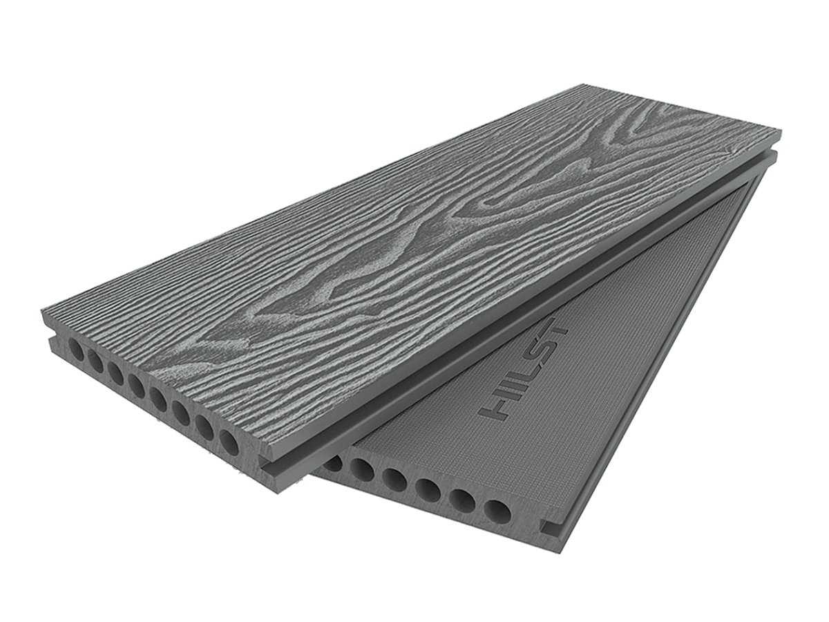 Террасная доска ДПК 22х145 Stone Ash HILST DECK, R11, 1900кг/м3