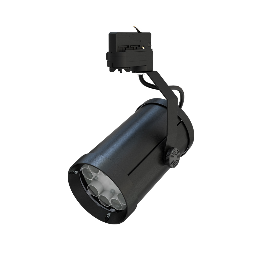 Акцент 16 CRI80 4000К 50° RAL9005 Муар Трековый шинопровод