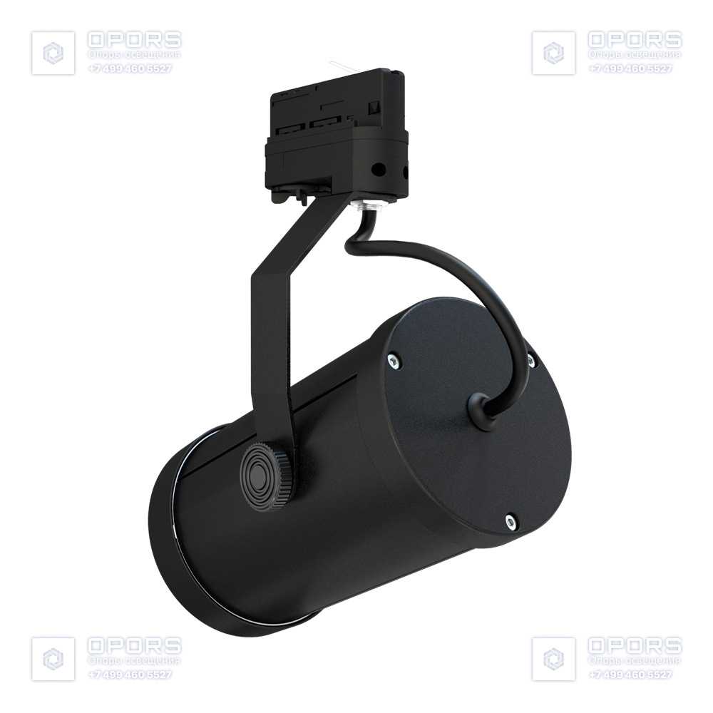 Акцент 16 CRI80 4000К 10° RAL9005 Муар Трековый шинопровод фото 4