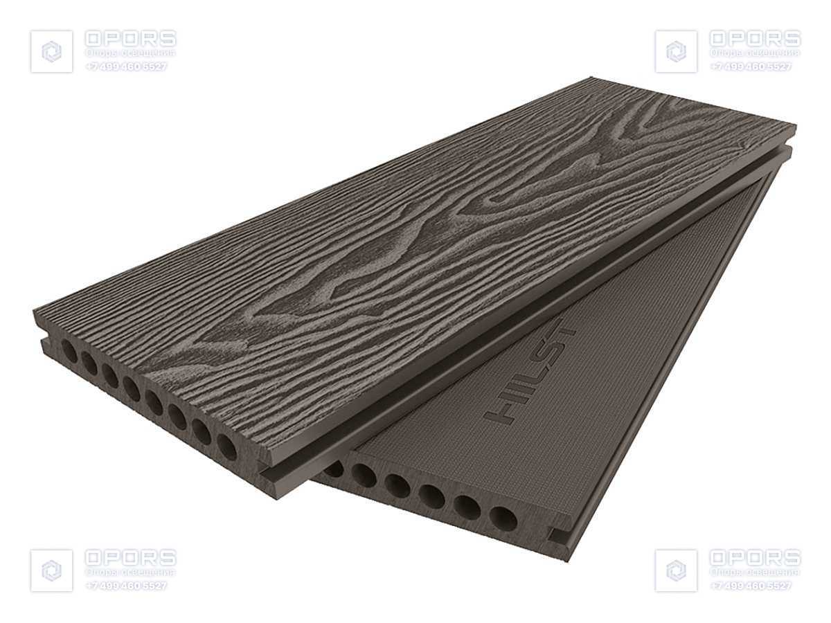 Террасная доска ДПК 22х145 Mokka HILST DECK, R11, 1900кг/м3
