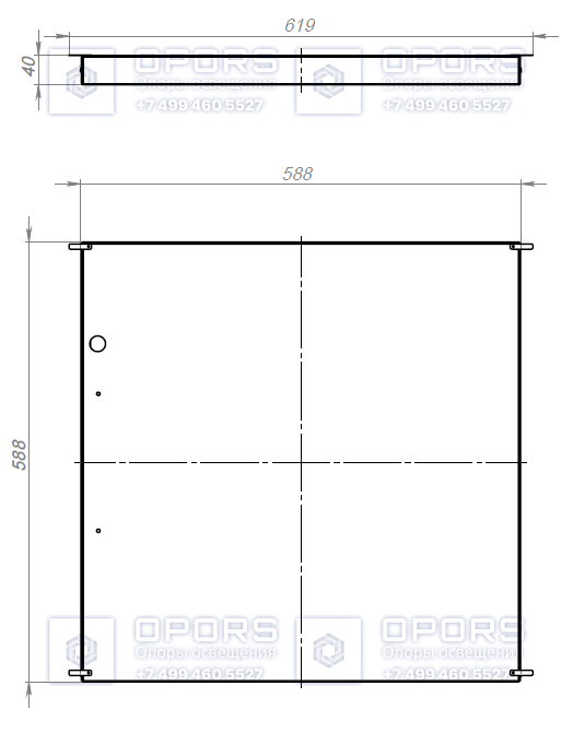 Светодиодный светильник TL-Office RUS 40 GR 588x588 OPL 850 фото 2