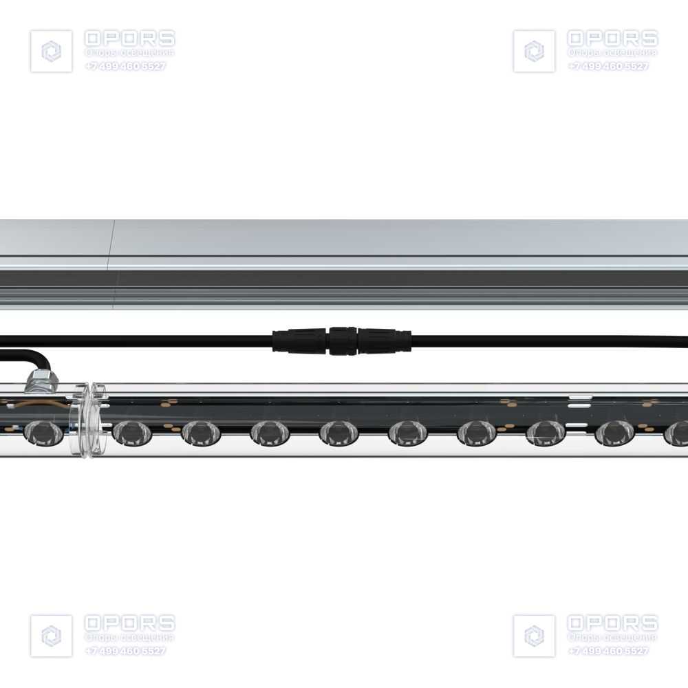 Модерн v2.0 9 Оптик 750мм (12Вт/м) 48В DC CRI80 5000К 25° (Профиль, козырек, транзитное штепсельное соединение) фото 5