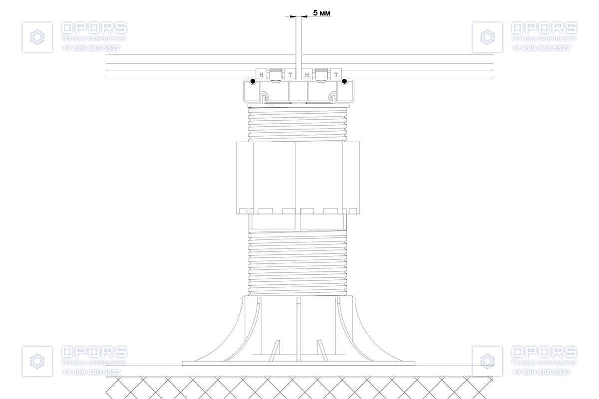 Лага Алюминий HILST JOIST стыковочная SLIM MAX 100*20*4000мм фото 5
