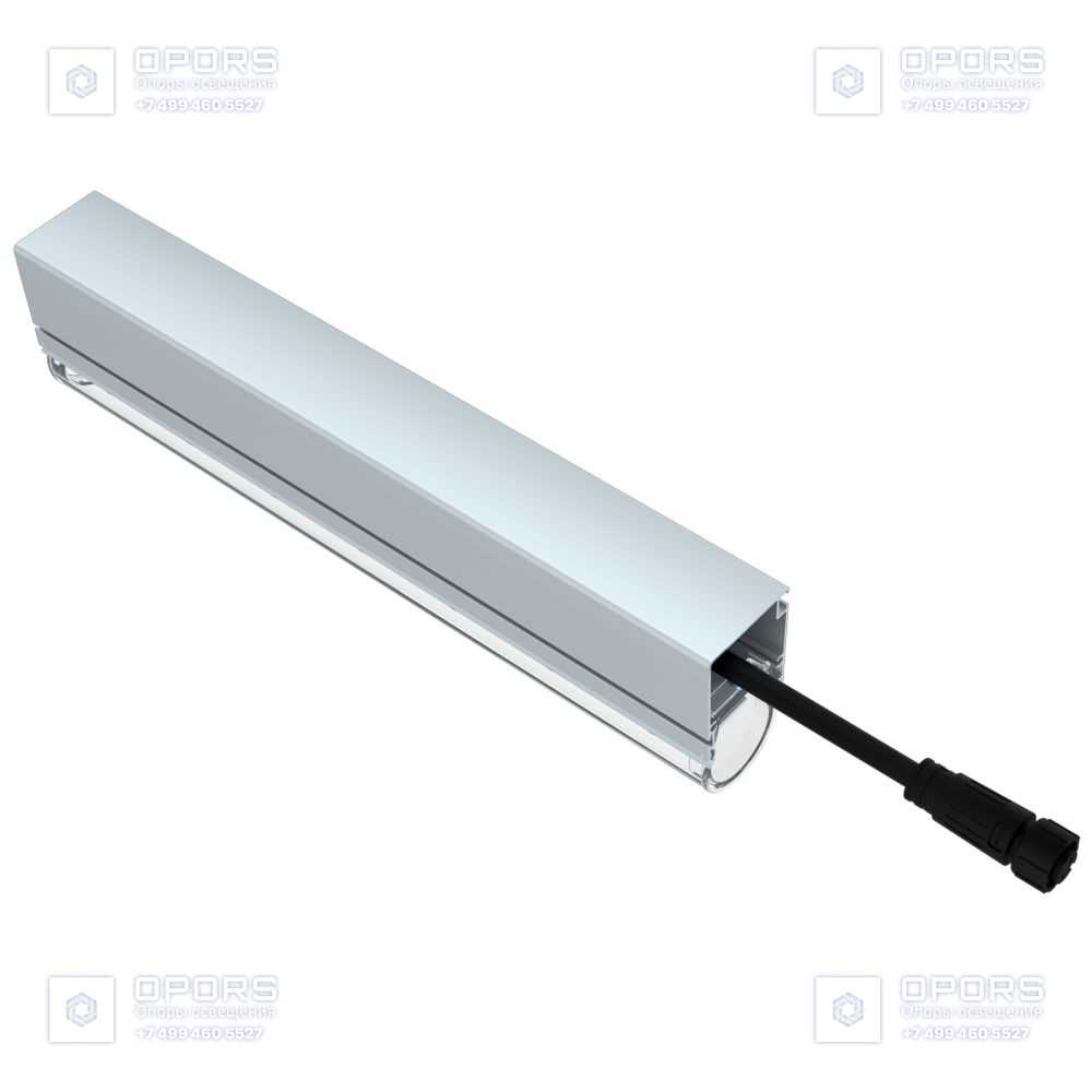 Модерн v2.0 3 Оптик 250мм (12Вт/м) 48В DC CRI80 4000К 15° (Профиль, транзитное штепсельное соединение) фото 2