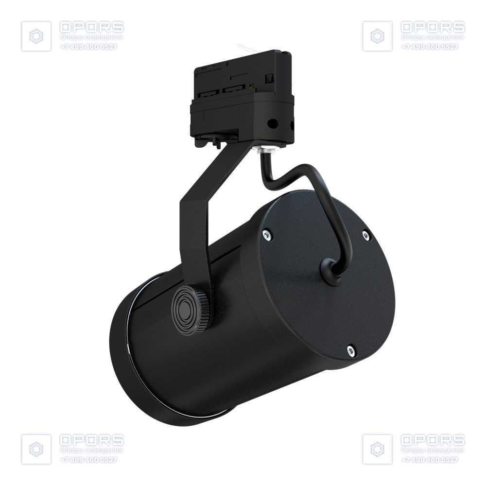 Акцент 6 CRI80 5000К 25° RAL9005 Муар Трековый шинопровод фото 4