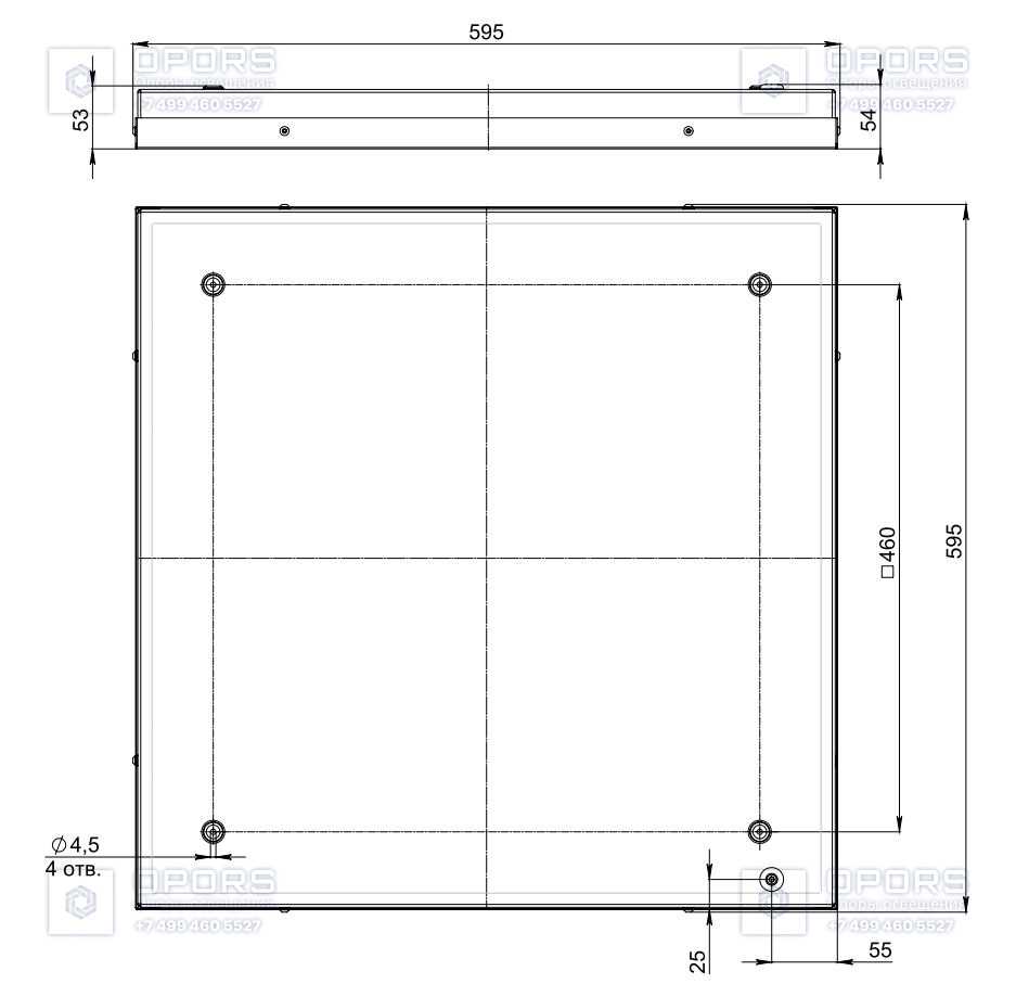 ОФИСНЫЙ СВЕТИЛЬНИК TL-Office 38 OPL 840 IP54 фото 3