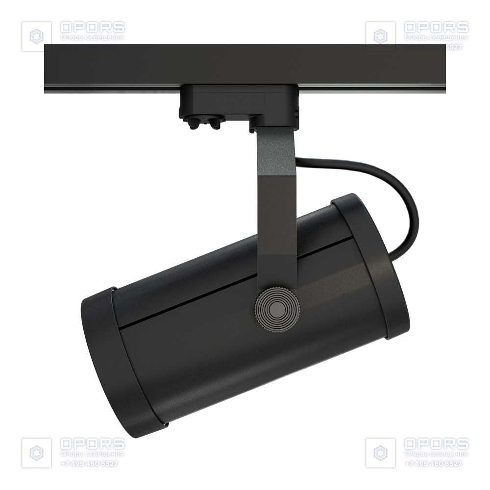 Акцент 24 CRI80 5000К 10х65° RAL9005 Муар Трековый шинопровод фото 2