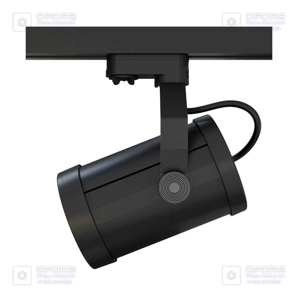 Акцент 12 CRI80 5000К 25° RAL9005 Муар Трековый шинопровод фото 2