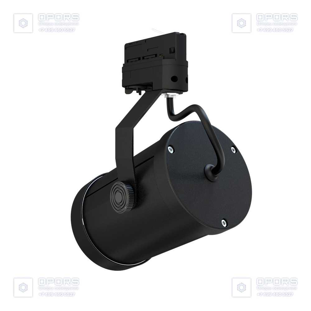 Акцент 4 CRI80 5000К 10х65° RAL9005 Муар Трековый шинопровод фото 4