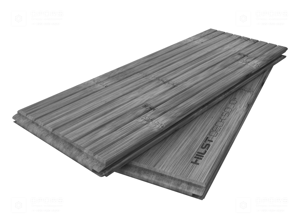 Террасная доска HILST DECK SOLID+, Stone Ash, 1200 кг/м³ фото 1