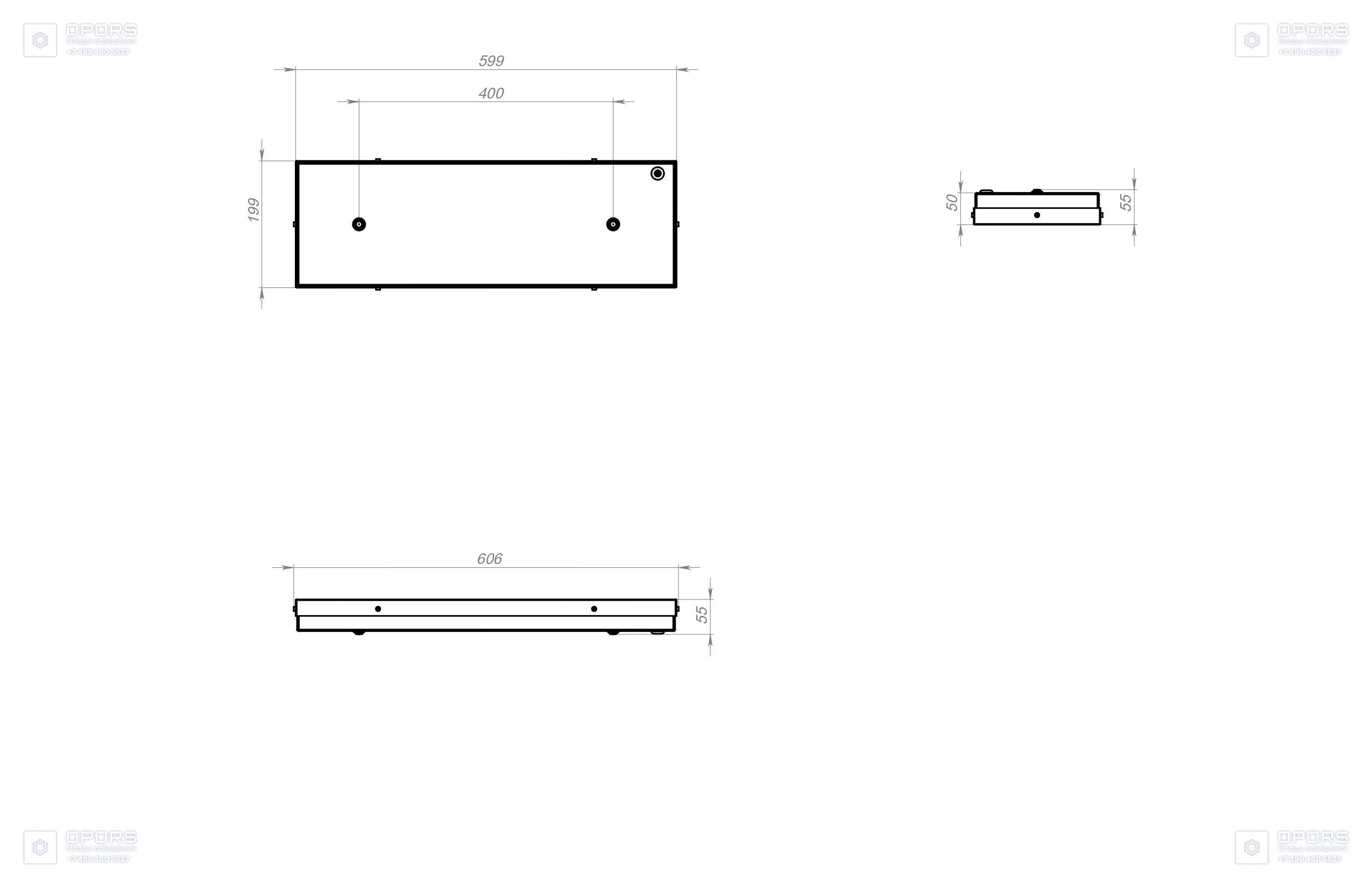 ОФИСНЫЙ СВЕТИЛЬНИК TL-Office 20 L600 PRS 950 IP54 EM 3-3,5 фото 3