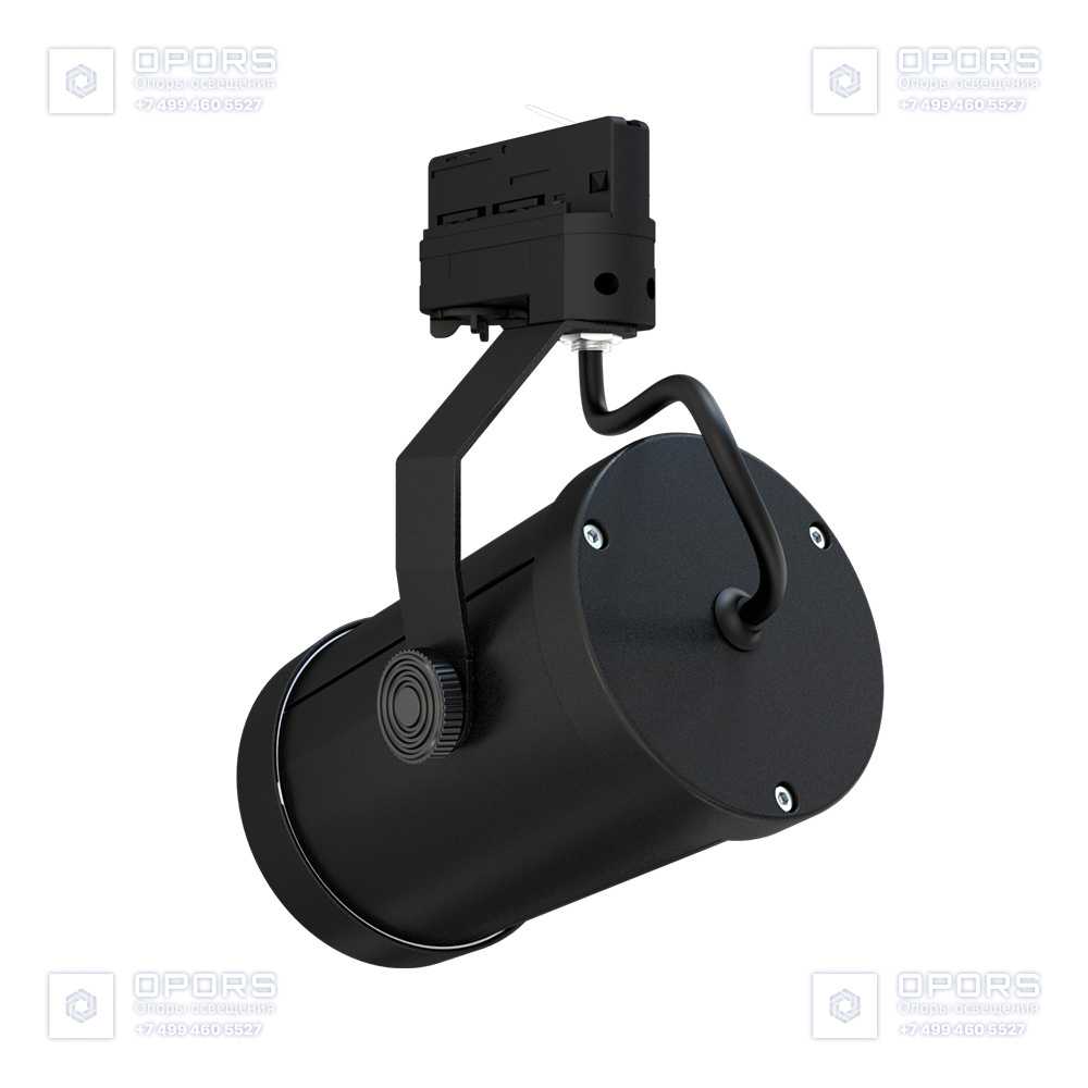 Акцент 12 CRI80 3000К 10х65° RAL9005 Муар Трековый шинопровод фото 4