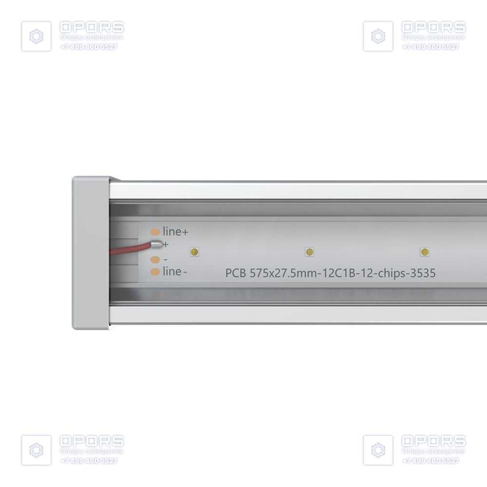 Барокко 48 1200мм 48В DC CRI80 4000К Закаленное стекло фото 1