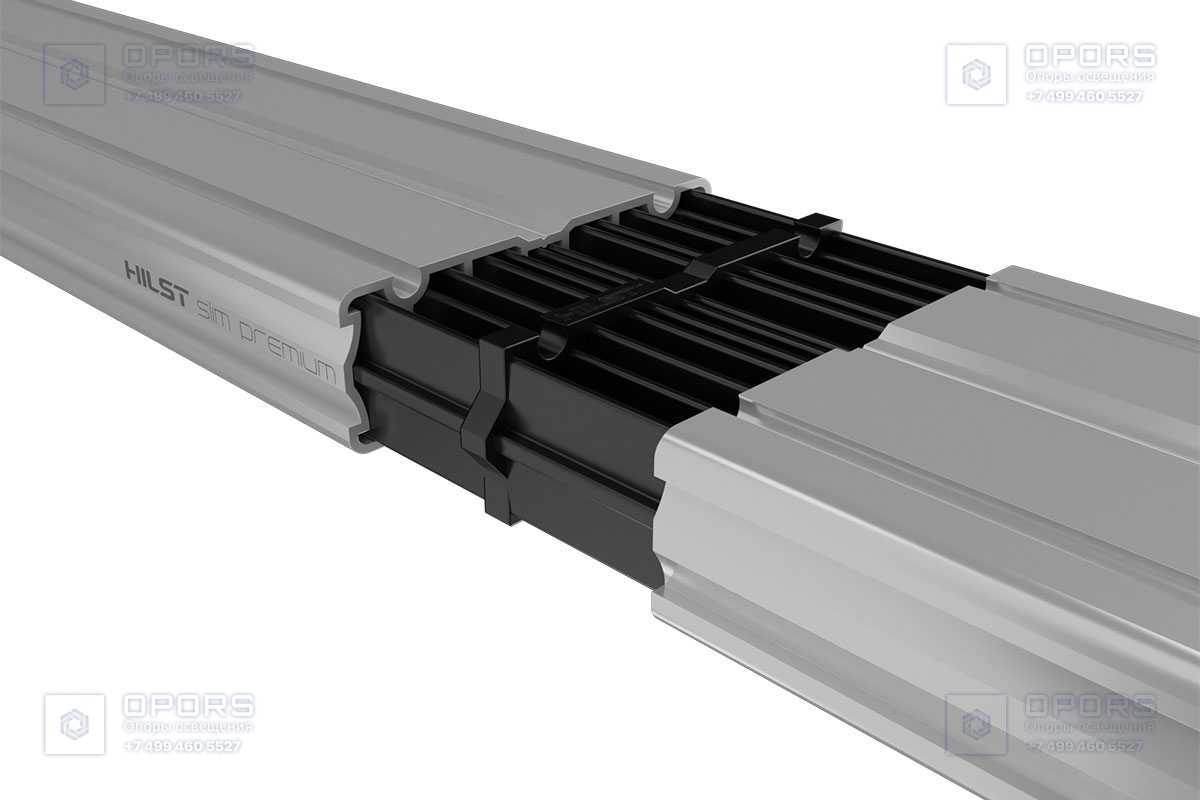 Пластиковый соединитель HILST Connect 3D для алюминиевой лаги Hilst Slim 60*20мм фото 4