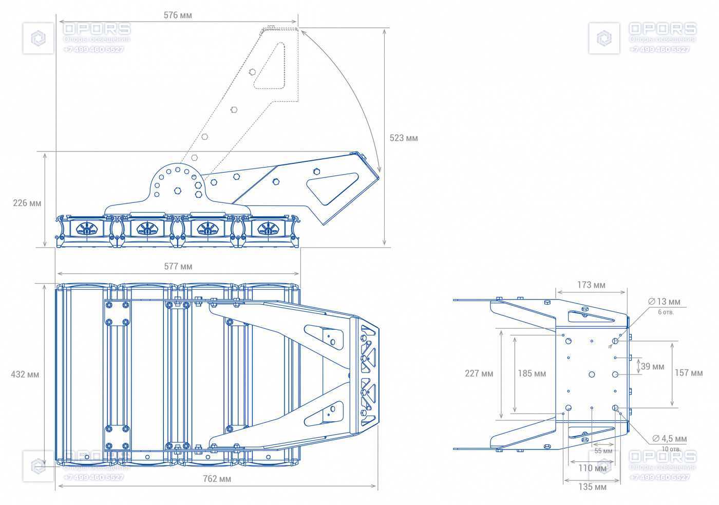 ПРОМЫШЛЕННЫЙ СВЕТИЛЬНИК TL-PROM SM 340 5K FL DIM D фото 3