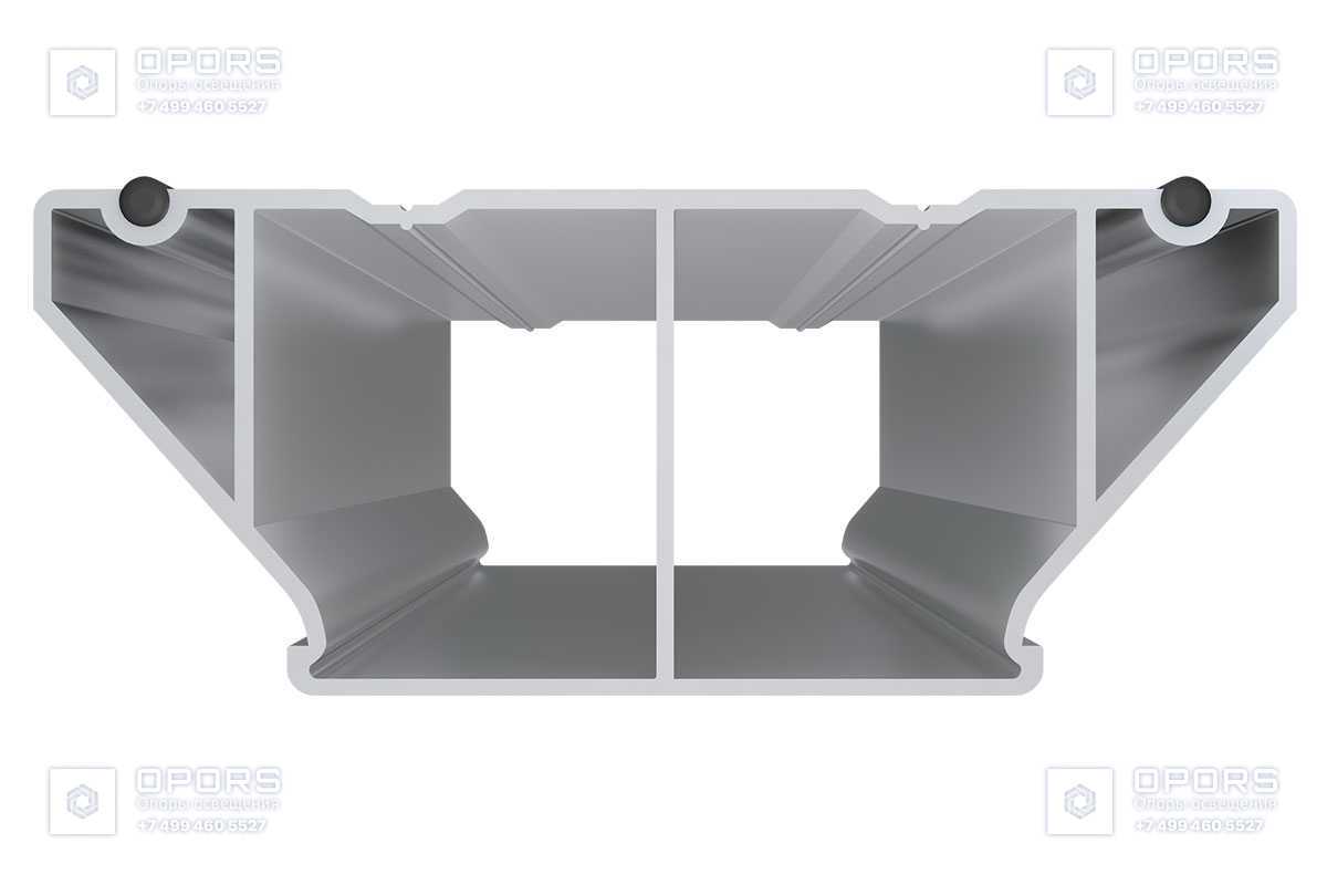 Лага Алюминий HILST JOIST стыковочная PRO MAX 100*40*4000мм фото 2