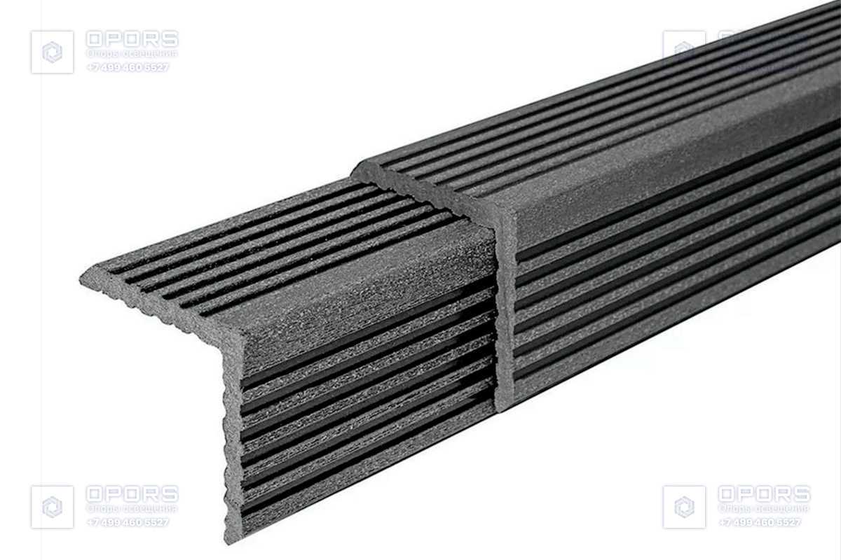 Уголок HILST равнополочный 57*57*2000мм, Stone Ash