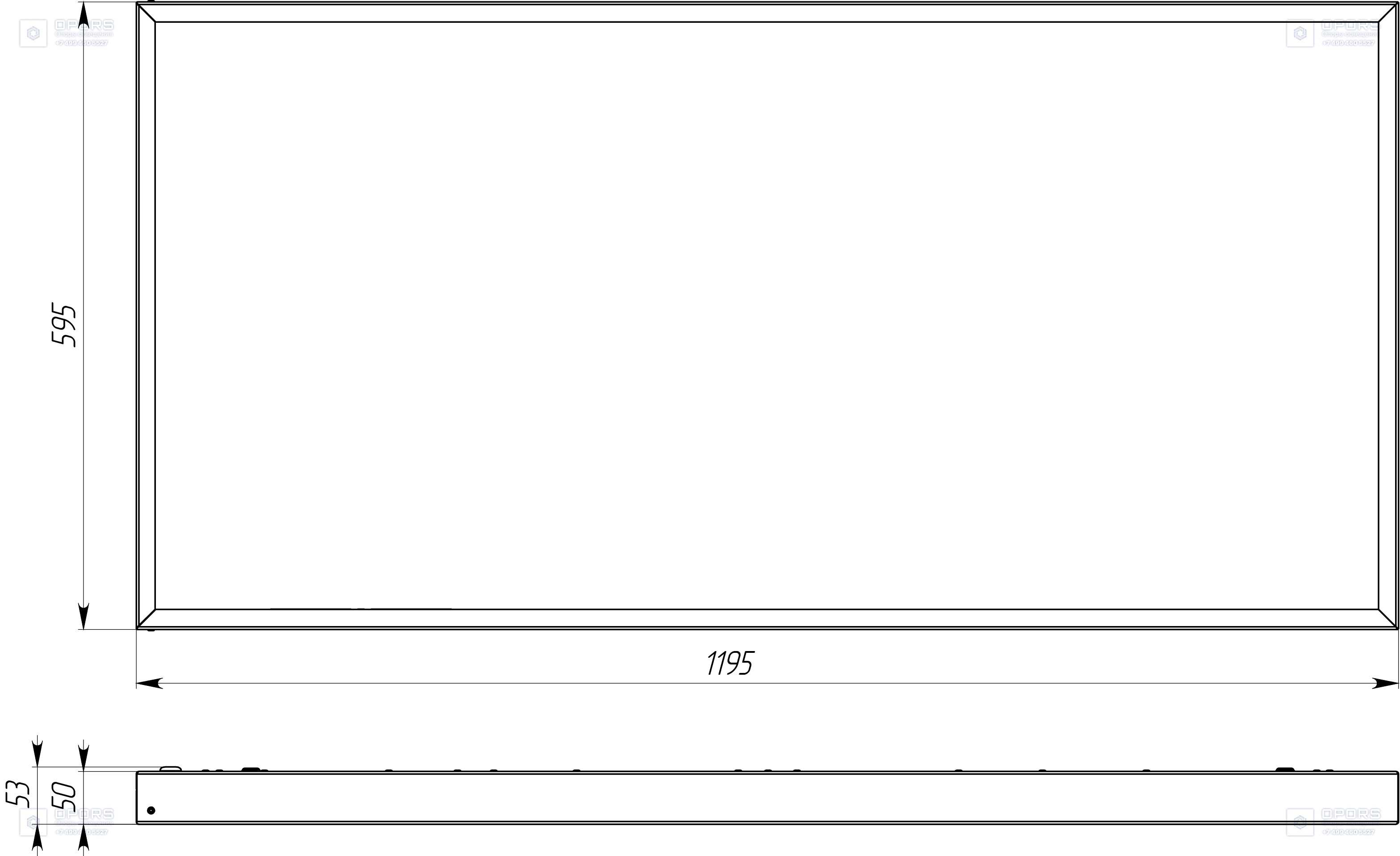 ШКОЛЬНЫЙ СВЕТИЛЬНИК TL-OFFICE SOFT 60 1195х595 940 OPL EM 3-3,5 фото 2