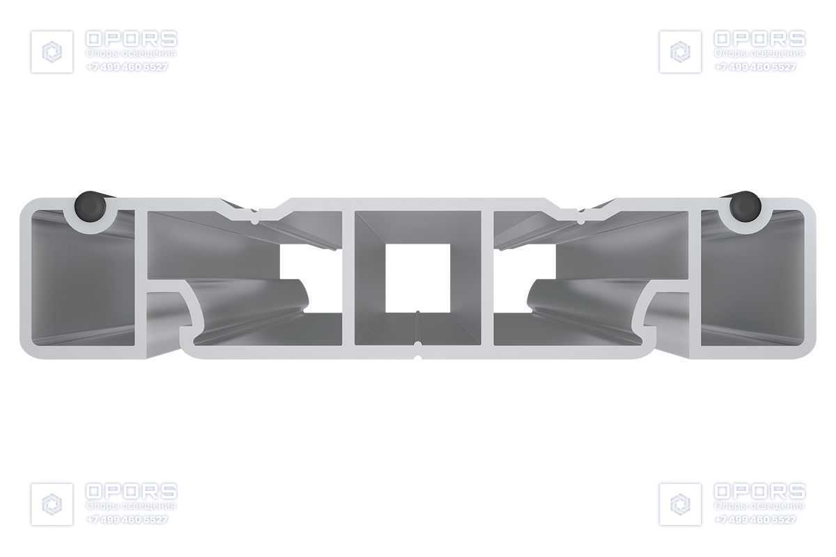 Лага Алюминий HILST JOIST стыковочная SLIM MAX 100*20*4000мм фото 3