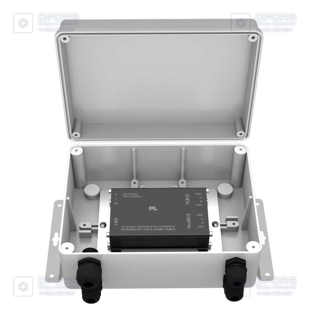 Преобразователь интерфейсов Integra ПИ-220-E-RS485-PLBUS IP54 фото 4