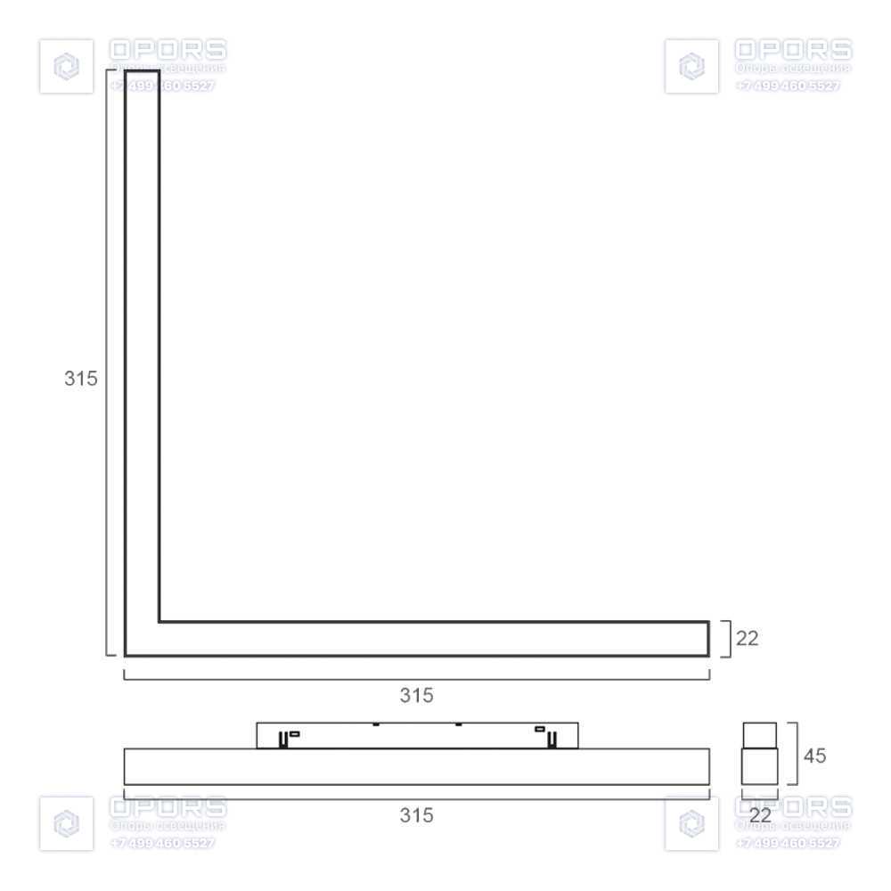 Трековый светильник Flood LX20-300FL 20W 3000K 120° 48V CRI≥90 IP20 черный фото 2