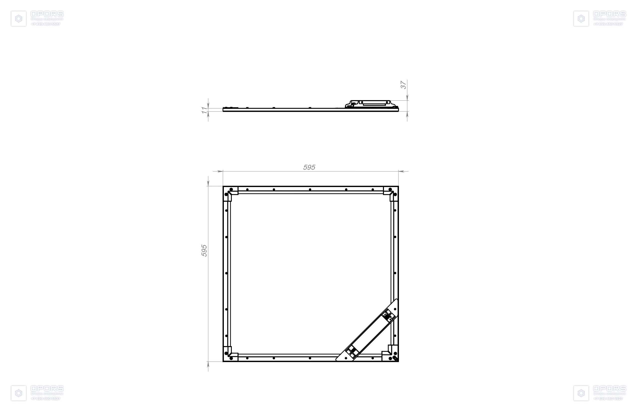Светодиодный светильник TL-Office Panel RUS 30 OPL 850 фото 2