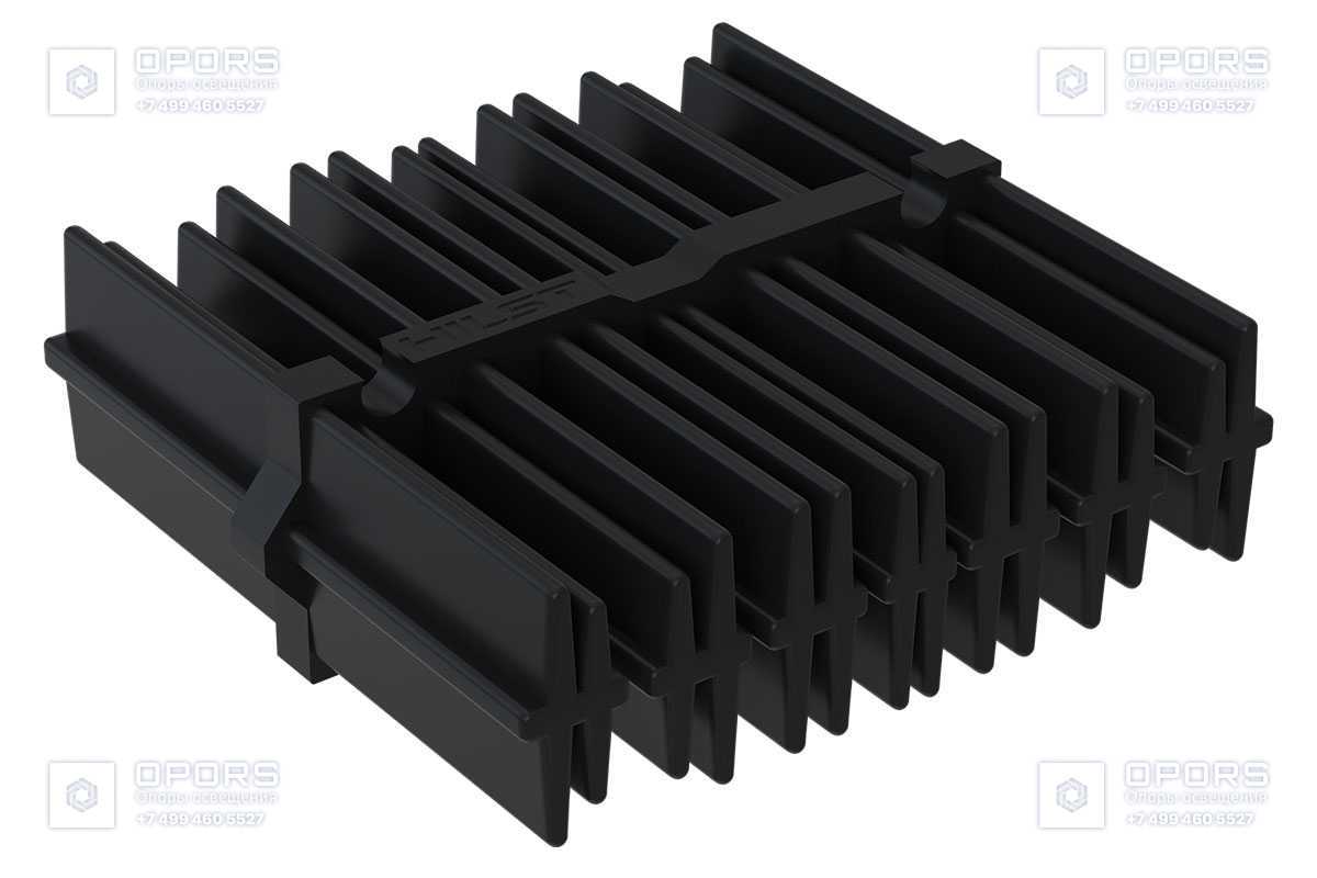 Пластиковый соединитель HILST Connect 3D для алюминиевой лаги Hilst Slim 60*20мм фото 1