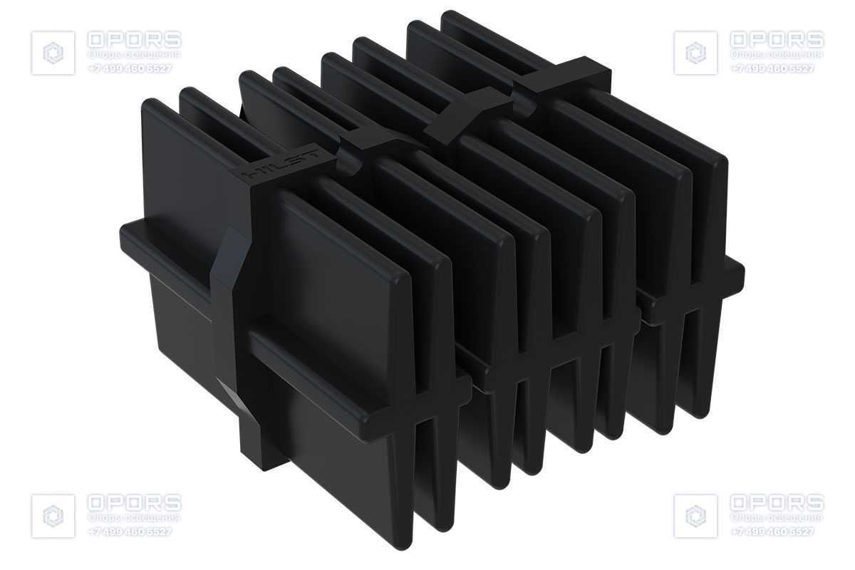 Пластиковый соединитель HILST Connect 3D для алюминиевой лаги Hilst Professional 60*40мм фото 1