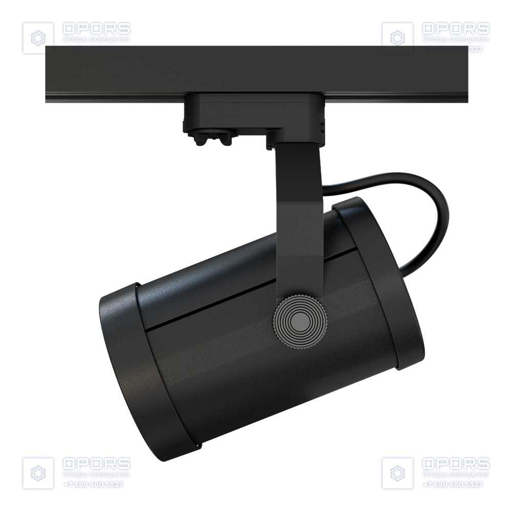 Акцент 8 CRI80 3000К 10х65° RAL9005 Муар Трековый шинопровод фото 2