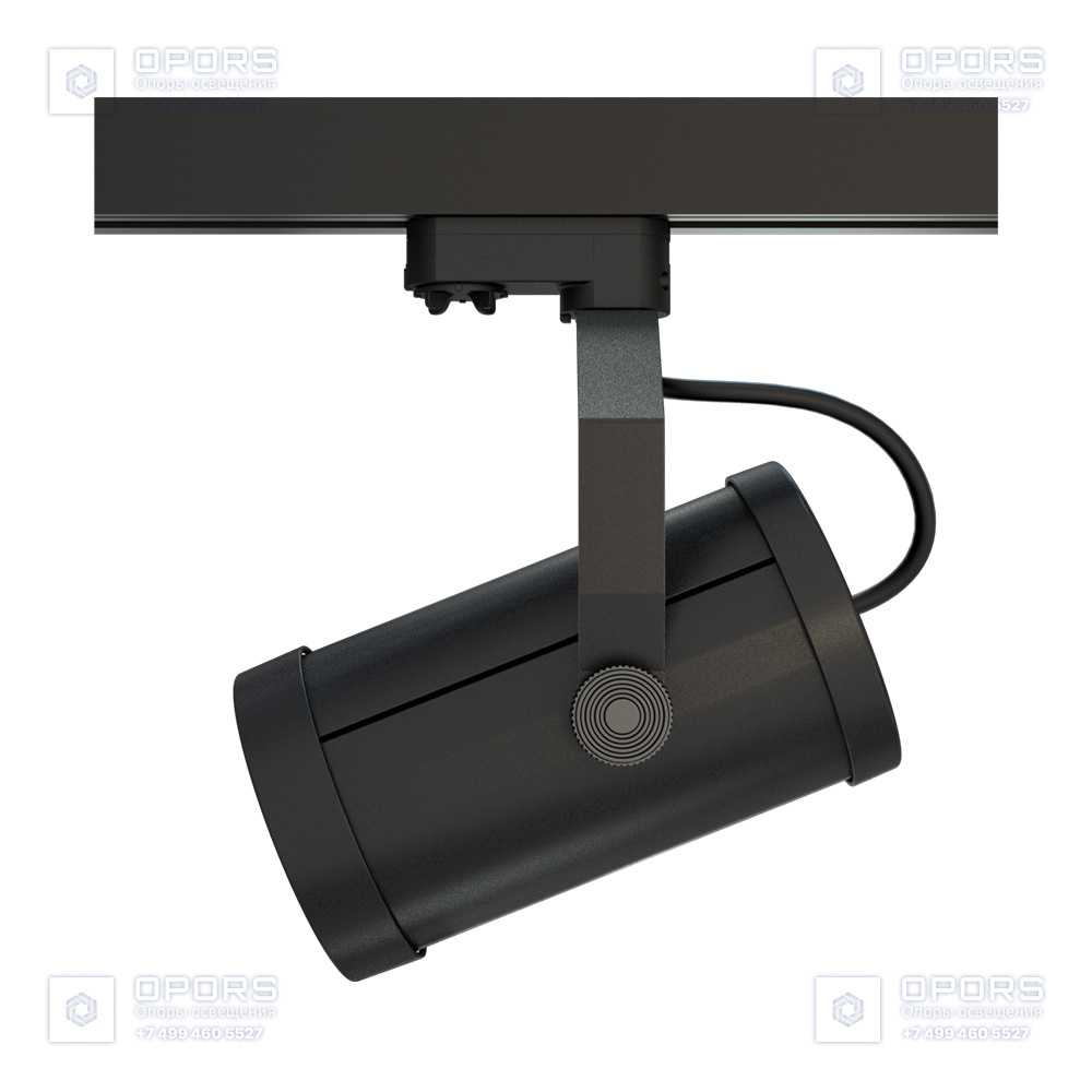 Акцент 16 CRI80 4000К 10° RAL9005 Муар Трековый шинопровод фото 2