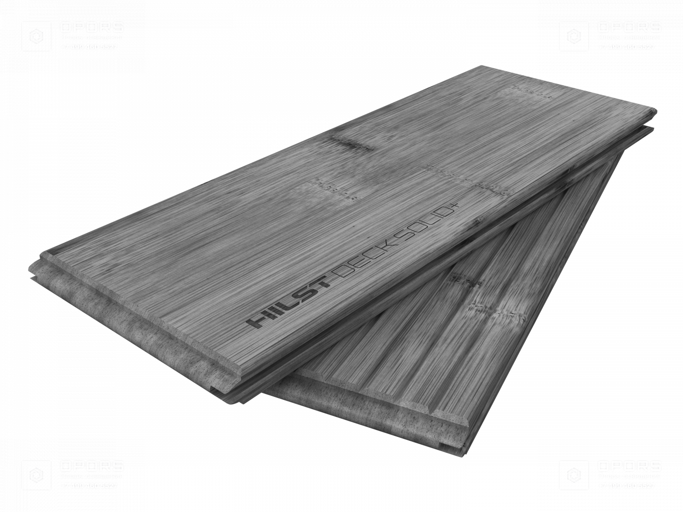 Террасная доска HILST DECK SOLID+, Stone Ash, 1200 кг/м³ фото 2