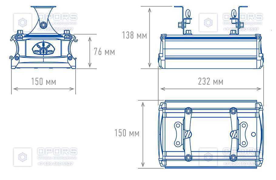 ПРОМЫШЛЕННЫЙ СВЕТИЛЬНИК TL-PROM SM 45 5K К50 чертеж 1