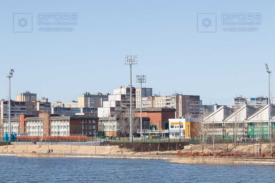 Молниеотвод на базе высокомачтовой опоры освещения со стационарной короной ВГН-25 фото 1